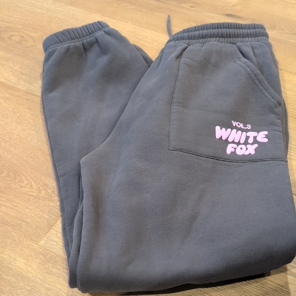 Kids Charcoal Gray Logo Joggers